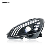 LED Headlights Assembly Front Lamps Smoked for Mercedes-Benz C W205 2008-2011