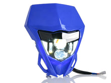 LED Headlight w/ Blue Fairing For Yamaha WR250F WR450F 2008-2025 2026 Hi-Lo Beam