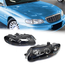 Angel Eye Headlights Head Light (Black Projector with Halo Ring)  For Holden Monaro VX VY 2001.12-2004