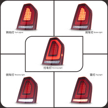 Red LED Tail Lights Assembly for Chrysler 300 2011-2014 Rear Lamps