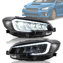 Clear LED Headlights Reflector For 2015-2021 Subaru WRX / WRX STI Sequential Indicator L+R