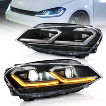 Projector LED Headlights Sequential DRL For VW MK7 Golf 7 TSI TDI 2014-2017