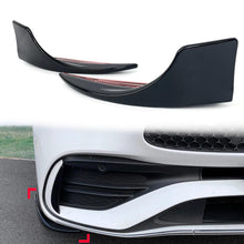 Black Front Bumper Splitter Apron for Mercedes W206 C200 C300 C43 Sedan AMG 2022-2024