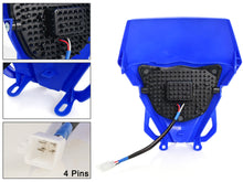 LED Headlight w/ Blue Fairing For Yamaha WR250F WR450F 2008-2025 2026 Hi-Lo Beam