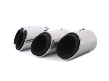 3-Layer Exhaust Tips Tail Pipes For Porsche Macan Base 2.0L 2019-2023 Brushed/Silver/Black