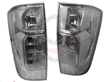 Smoked Black Pair LH+RH Tail Light Lamp NON-LED For Nissan Navara NP300 D23 2015-2020
