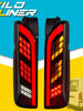 Smoke Black Full LED Tail Lights For Toyota Hiace 2005-2018 Rear Lamps w/ Sequential Indicators