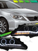 For Toyota Camry 2012-2014 Headlights Assembly Front Headlamp Black Pair