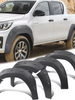 Black Fender Flares Wrinkle Wheel Arch for Toyota Hilux Revo Rocco 2018-2020