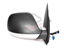 RH Right Hand  Driver Side Electric Door Mirror Texture Black Top / Chrome Bot For VW Amarok 2010-2013