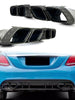 E63 AMG Black Exhaust Tips for Mercedes W213 E200 E300D E450 E63S
