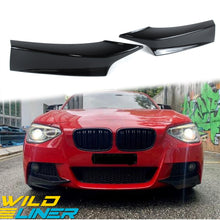 Gloss Black Front Bumper Splitter For BMW 1-Series F20/F21 M Sport 2012-2014