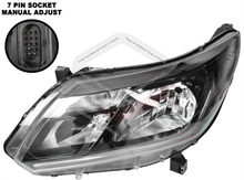 LH Left Hand Head Light Front Lamp (Black) For Holden Colorado RG 2016-2020 LT LS LS-X