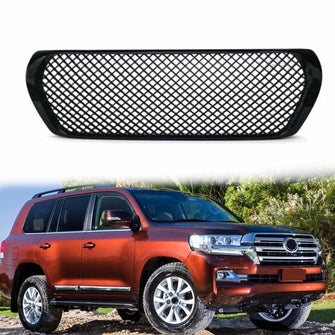 Honeycomb Front Grill Gloss Black for Toyota Landcruiser 200 Series 2007 - 2015