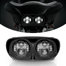 Dual LED Headlight for Harley Motorcycle Road Glide 2004-2013