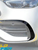 Black Front Bumper Splitter Canards for Mercedes W206 C300 C43 AMG Sedan 2022-2024