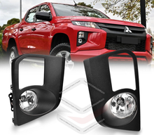 Full Fog Light Spot Driving Lamp KIT For Mitsubishi Triton MR 2018-2023 GLX GLX-R