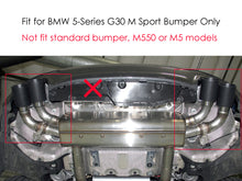 LED Rear Diffuser w/ Black Exhaust Tips for BMW 5-Series G30 Sedan 2017-2023 M Sport di191