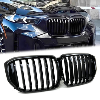 X5M Style Gloss Black Front Kidney Grille for BMW X5 G05 2024+