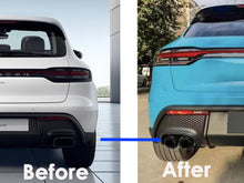 3-Layer Exhaust Tips Tail Pipes For Porsche Macan Base 2.0L 2019-2023 Brushed/Silver/Black