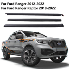 3PCS Tailgate Cover Rail Cap Protector Guard For Ford Ranger 2012-2022 Wildtrak