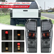 Pair Rear Tail Light Lamp Black Smoke For 2012-2019 Isuzu D-Max Dmax