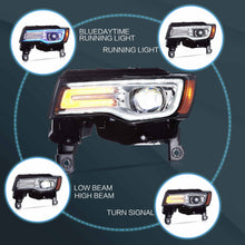 Pair Chrome LED Headlights w/Animation For 2014-2022 Jeep Grand Cherokee DRL Sets