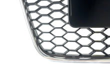 Honeycomb Front Bumper Grille for Audi A5 B8.5 S5 2013-2016 ( Chrome Frame + Black Honeycomb)