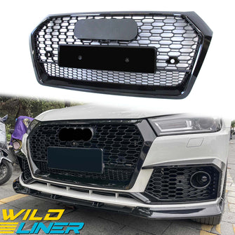 Gloss Black Honeycomb Front Bumper Grille Grill for 2018-2020 Audi Q5 SQ5 fg242