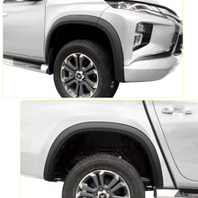 6pcs Front&Rear Matte Black Fender Flares Guard Wheel Arch for Mitsubishi Triton MQ MR 2019-2023 Double Cab