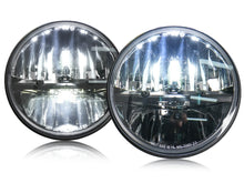 2x For Jeep Wrangler JK LJ TJ 7" Inch Round Black Led Headlight Hi/Lo Beam