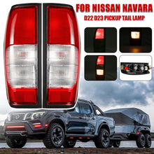 Pair Tail Lights Rear Lamp For Nissan Navara D22 D23 Ute 1997-2015 W/Bulb