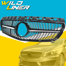 Black Diamond Front Grill for Mercedes W176 2016 2017 2019 LCI w/o Camera