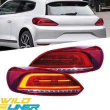 For 2009-2014 Volkswagen Scirocco MK3 Red Rear Lights W/Startup &Sequential Pair