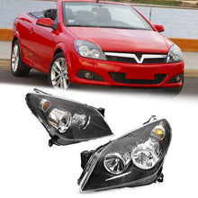 Pair Headlights Front Lamp Black For Holden Astra 2004-2010