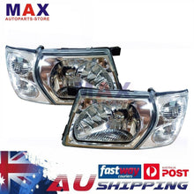 Pair Clear Headlights + Corner Lamps for Nissan Patrol Gu Y61 2001-2004