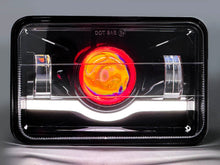 4x6" LED Headlights Angel Eye for Toyota Landcruiser 60/80 Series Nissan Patrol MQ / MK Series