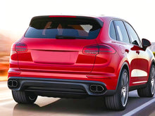 Square Exhaust Pipe Tips Black fit for Porsche Cayenne Base 2015 2016 2017 2018