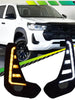 LED Sequential DRL Indicator Fog Light Covers For Toyota Hilux SR SR5 2020-2024