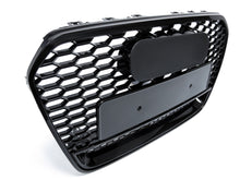 RS Style Glossy Black Front Mesh Grille Grill For Audi A6 S6 C7 2012-2015 fg66