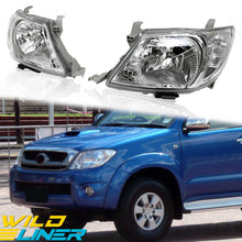 Pair Clear Headlight for Toyota Hilux TGN16 TGN26 KUN16 KUN26 GGN15 GGN25 2008-2011