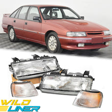 4pcs Head Light + Corner Indicator Lamp For Holden Commodore VN Statesman Caprice VQ 1988-1993