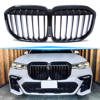 Glossy Black Front Kidney Grille for BMW X7 G07 2019-2021