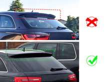 Glossy Black Rear Window Spoiler Side Wing Cover For Audi A6 C7 Avant 2012-2018 od55