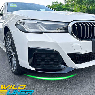 Front Bumper Canards Fins for 2017-2020 BMW G30 with Sports Package