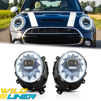 Full LED Headlights For 2014-2018 Mini Cooper F56 Sequential LED DRL A Set