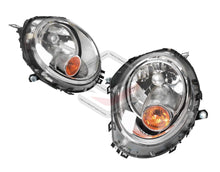 Pair LH+RH Head Light Front Lamp Halogen Amber for Mini Clubman R55 2008-2014
