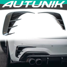 Gloss Black Rear Bumper Side Vent Splitter for BMW 3-Series G20 m340i 330i M-Sport 2019-2022