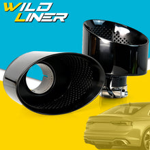 65mm Inlet Oval Exhaust Tips for Audi A3 A4 A5 A6 A7 Up To RS3 RS4 RS5 RS6 RS7
