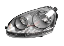 Pair LH+RH Head Light Lamp (Dark Grey) For Volkswagen VW Golf MK5 2004-2008